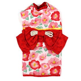 貝果貝果 日本 pet paradise 代理 pretty bouquet 造型和服 /  粉色 [D7516]