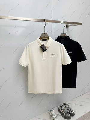 ZEGNA 最新最POLO衫短袖，最頂級的品質.玉蠶絲 頂級制作工藝頂級面料，專柜款獨特設計，采用頂級高端頂 NO43257