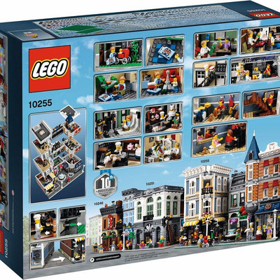 拼裝 LEGO樂高10255中心集會廣場城市街景系列拼裝玩具禮物~【爆款】