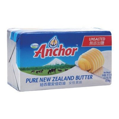 【烘焙百貨】紐西蘭安佳無鹽奶油/牛油/黃油454g