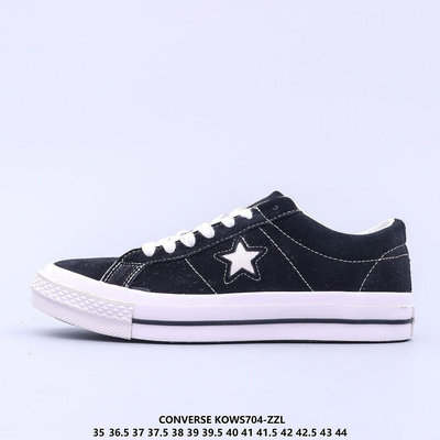 匡威/Converse One Star Suede OX"Grey White"低幫帆布鞋 男女休閒鞋 時尚運動平底鞋