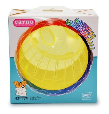 卡諾 CARNO 寵物鼠運動球 老鼠滾球 健身球 CRJ179 換砂移籠玩樂（球徑14.5公分）多口之家2件200元