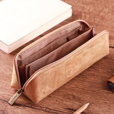 文具袋日本KOKUYO國譽ASSORT復古杜邦紙筆袋男女學生文具包大容量鉛筆盒,特價