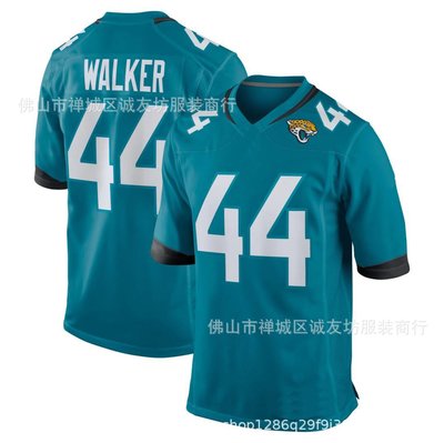現貨球衣運動背心NFL橄欖球服球衣 美洲虎 44 綠色 Travon Walker Jersey