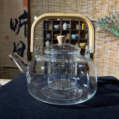 【二手】高硼硅玻璃茶壺煮茶壺圍爐煮茶壺 回流 茶具 收藏 【聚寶軒】-1959
