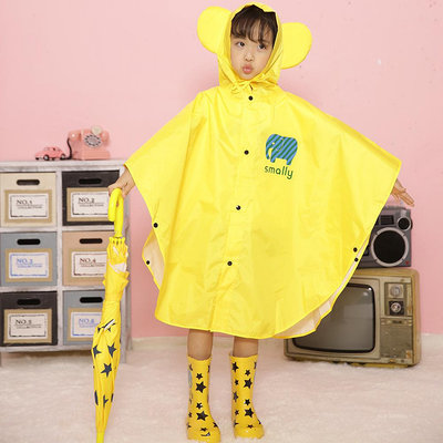 分體雨衣 兩件式雨衣 雨披 雨傘 雨具 日韓兒童雨衣連體戶外游樂場徒步時尚可愛幼兒園寶寶雨披外貿【現貨】