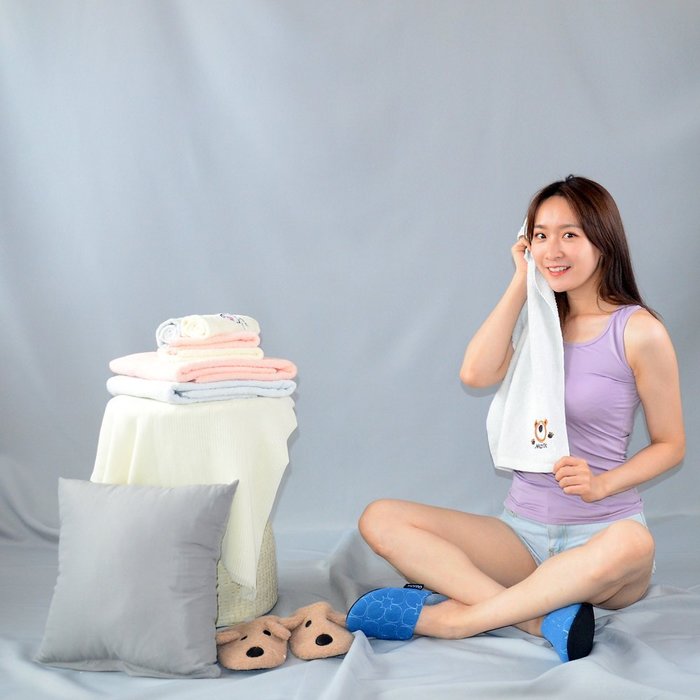 【MORINO摩力諾】純棉素色動物刺繡方毛浴巾(超值3條組) 免運
