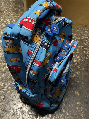 【二手良品】約八九成新 JWorld 拉桿/後背兩用書包旅行箱 附午餐袋 鉛筆袋