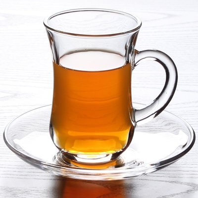 下殺 熱賣中#土耳其紅茶杯耐熱茶杯咖啡杯帶碟套裝帶把花茶杯碟勺6個#密封罐#水杯#酒杯