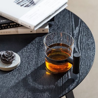 丹麥Stelton設計師款T型玻璃茶杯一對 極簡創意下午茶杯子馬克杯