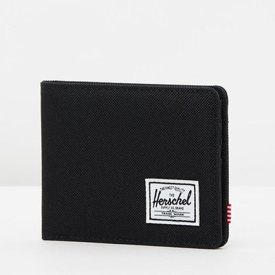 Herschel Roy Bi-Fold Wallet 全黑 帆布 RFID 防盜 皮夾 短夾 錢包 [現貨]