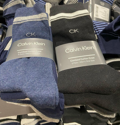 🎉現貨特價！Calvin Klein 凱文克萊男紳士襪6入組 單一尺寸-吉兒好市多COSTCO代購