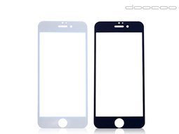 買就空壓殼 滿版全覆蓋iphone7/6S plus9H鋼化玻璃貼黑/白極薄0.26mm手機殼保護貼全版全屏行動電源