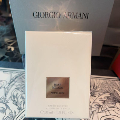 百貨專櫃 Giorgio Armani 高級訂製花園系列 ROSE MILANO 米蘭玫瑰淡香水 50ML 全新百貨專櫃禮盒版含提袋