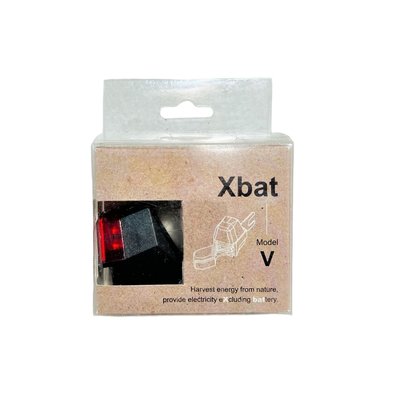 全新 Xbat-V 動能獵取自行車後燈(C型、V型夾專用)LED免電池、自發電警示燈