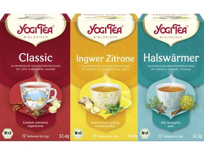 德國 Yogi Tea 瑜珈茶 冥想茶 全天然花草茶系列 共14款可任選四盒(一盒共17個茶包)