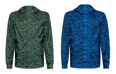 ღ馨點子ღ Calvin Klein Jeans CK 男迷彩連帽防風外套 綠/藍 迷彩 輕量 透氣 #125708