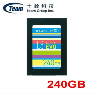 TEAM Ultra L3 EVO 240GB 固態硬碟 十銓 240G 2.5吋 SSD