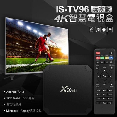 【東京數位】全新 電視棒 IS-TV96 玩家版 4K智慧電視盒 HDMI/AV Miracast