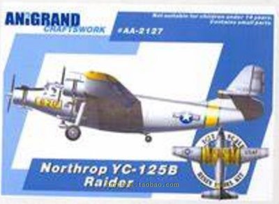 AA-2127諾斯諾普YC-125B三引擎運輸機1/72樹脂拼裝模型代購