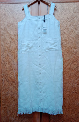 全新【唯美良品】Mercci Boutique NO.22 白色氣質交織紋路洋裝~ C108-8064  L.