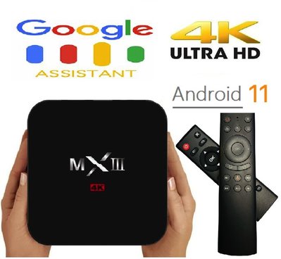 2023最新語音體感版 安卓11 6K智慧機上盒MXIII +Google語音體感遙控器 取代第四台 雙頻5G WiFi