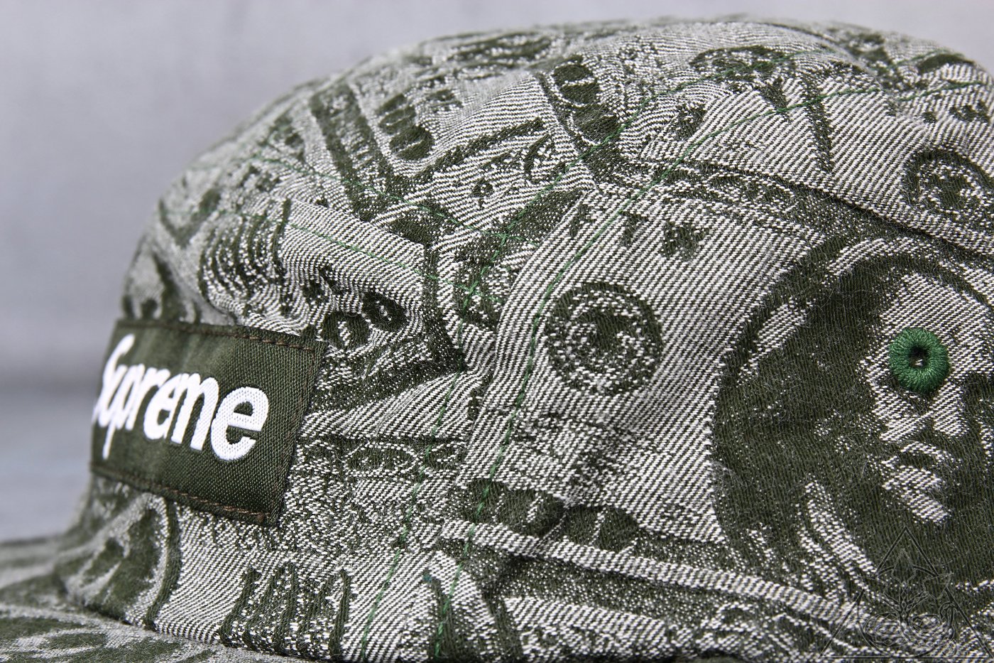 Supreme 100 dollar cheap bill camp cap