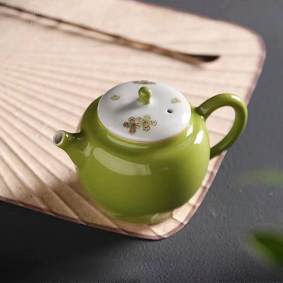 茶具 茶杯 陶瓷杯 馬克杯 純手繪櫻花陶瓷小茶壺單個家用帶過濾泡茶壺陶瓷茶壺功夫沖泡茶具