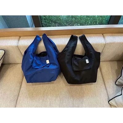 全新現貨 出口日本簡約純色可折疊便攜背心袋/手提袋/環保袋/購物袋