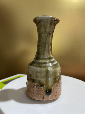日本回流 信樂燒手作柴燒花入 造型古樸 花瓶