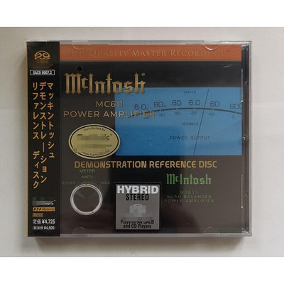 【】麥景圖終極試音天碟 MCINTOSH MC611 POWER AMPLIFIFIER CD 全新密封未拆
