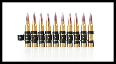 M249裝飾彈鏈 台灣製 (附10顆5.56裝飾彈) 裝飾子彈 裝飾彈 模型子彈   仿真裝飾彈為車銑複合加工機，實心6
