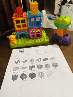 二手 樂高得寶系列DUPLO 10553幼兒學習堆砌組-16片 LEGO