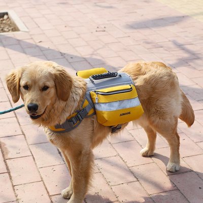 現貨男士背包加工定制新款寵物包 狗狗自背包 中大型犬駝鞍包零食袋戰術馬甲包