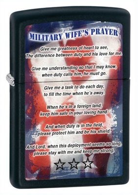 【angel 精品館 】美國zippo打火機  Military Wife's Prayer 軍人妻子的祈禱 28315