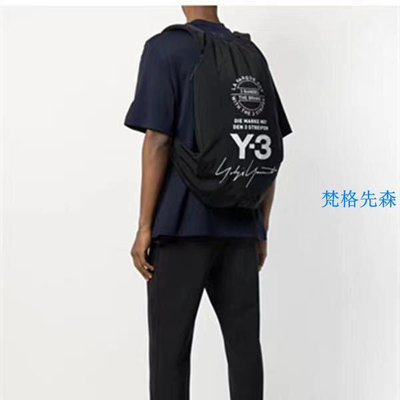 Y-3 YOHJI BACKPACK 山本耀司Y3暗黑簽名系健身包背包書包後背包