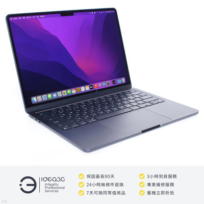 「點子3C」MacBook Air 13吋筆電 M2 午夜色【店保3個月】8G 256G SSD A2681 2022年款 ZI608