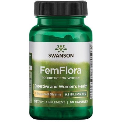 【天然小舖】Swanson 女性專用配方益生菌 *60顆 - FemFlora 98億菌體