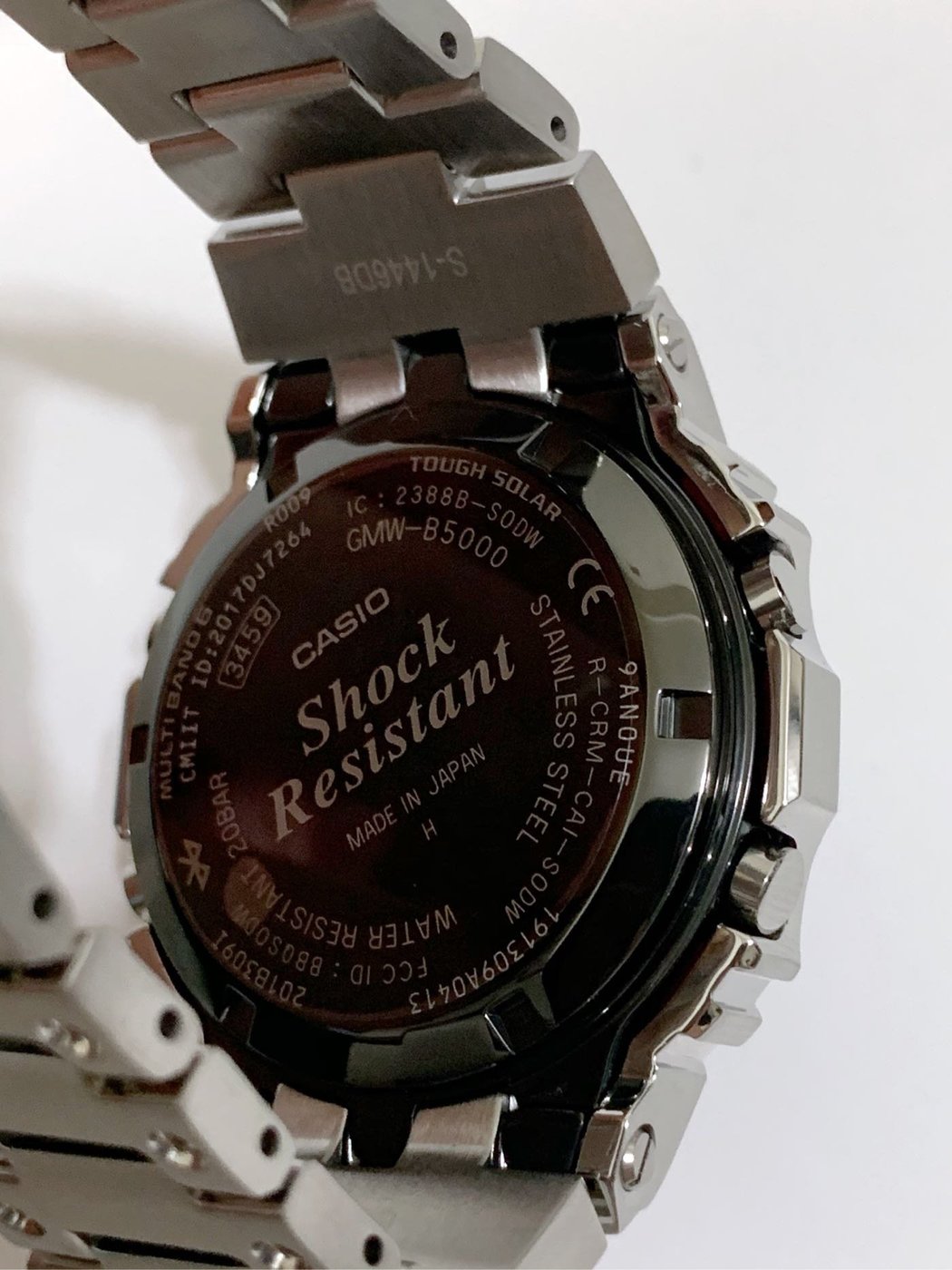 全新G-Shock 藍芽不鏽鋼錶銀色GMW-B5000D-1 木村拓哉著用| Yahoo奇摩拍賣