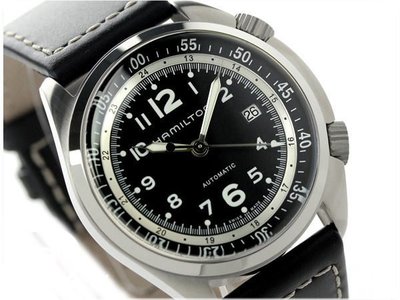HAMILTON 漢米爾頓 手錶 機械錶 41mm Khaki 飛行錶 H76455733