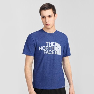 ~滿3000超取郵寄免運~【戶外風】The North Face 男 吸濕排汗大LOGO短袖T恤
