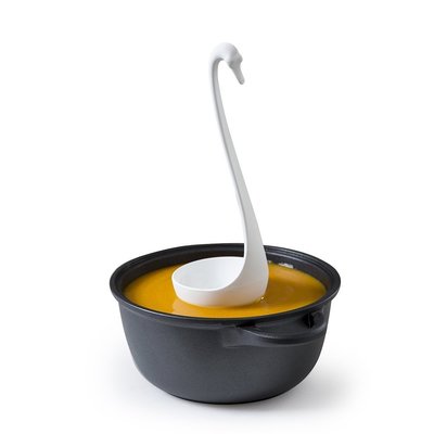 “正品”以色列OTOTO SWANKY天鵝湯勺子創意廚具餐廚房湯勺塑料長柄調羹