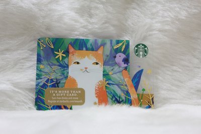 星巴克 STARBUCKS 美國 2016 6128 貓咪與鳥 限量 隨行卡 儲值卡 卡片 收集 收藏