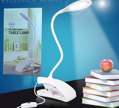 SOGO批發網~S1337~14LED檯燈 單段亮度 USB供電式 桌夾式 檯燈 閱讀燈具 LED燈 行動電源