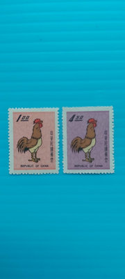 57年新年郵票 雞 完美上品～回流品項 請看說明    2076