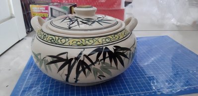 金門宏玻陶瓷- 竹影清風手繪陶瓷汽鍋 氣鍋