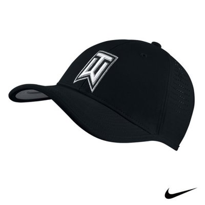 南◇現 Nike Tigerwoods 高爾夫 運動帽 可調式 魔鬼氈 黑色棒球網帽 726291-010