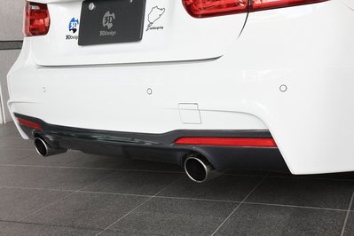 【樂駒】3D Design BMW F30 F31 M Sport 335i AH3 後下巴 碳纖維 雙邊單出 日本