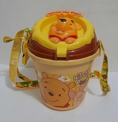 日本 東京迪士尼 小熊維尼 爆米花桶/收納桶