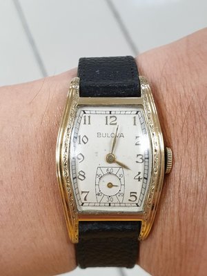 【靘舖子】約1950年，10k包金版             寶路華骨董錶《中秋節特賣》